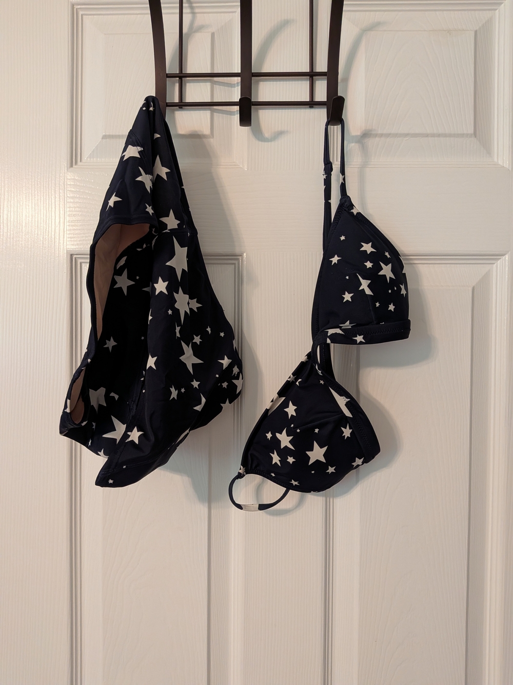 Navy Star Print Bikini Set